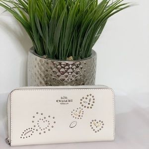 RARE Coach wallet embellished design
